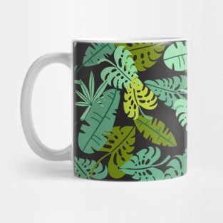 Leaf Pattern Big Mug